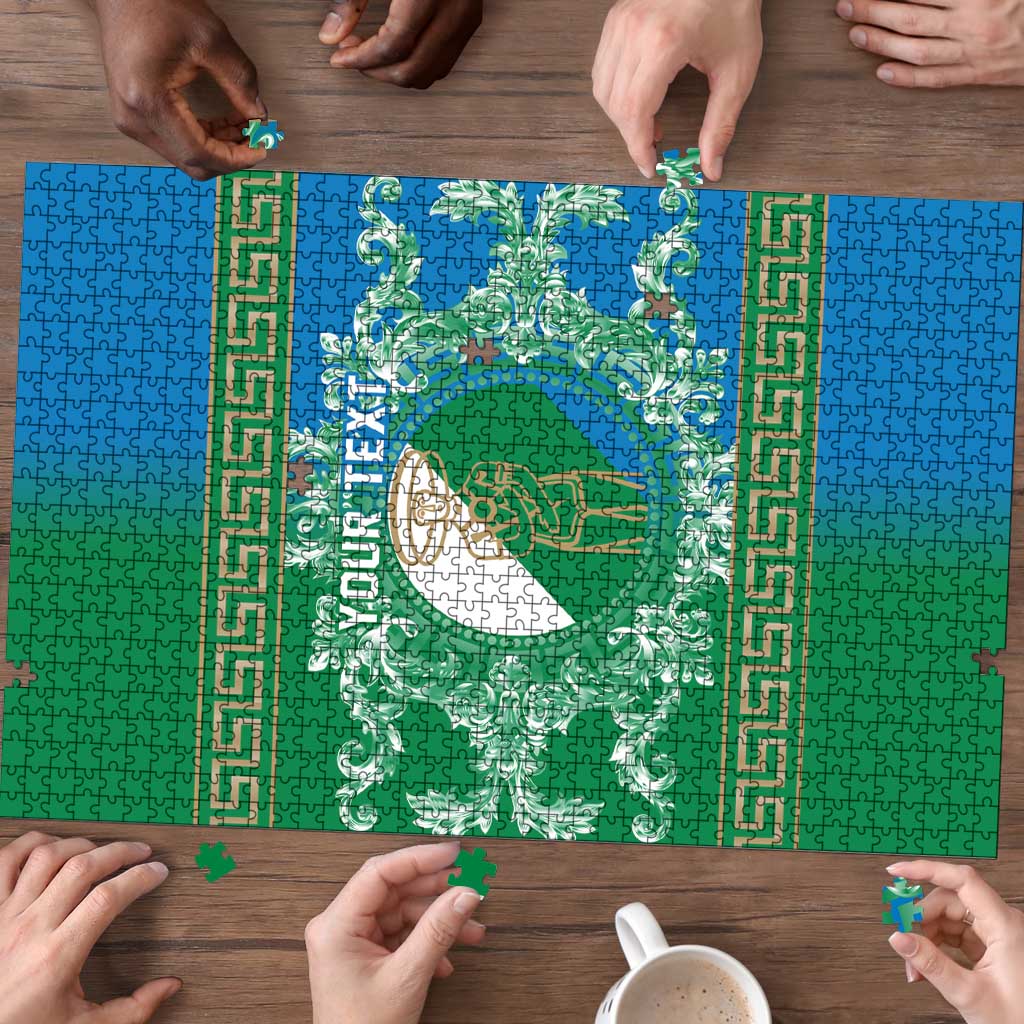 Personalized Italy Abruzzo Puzzle Baroque Motif