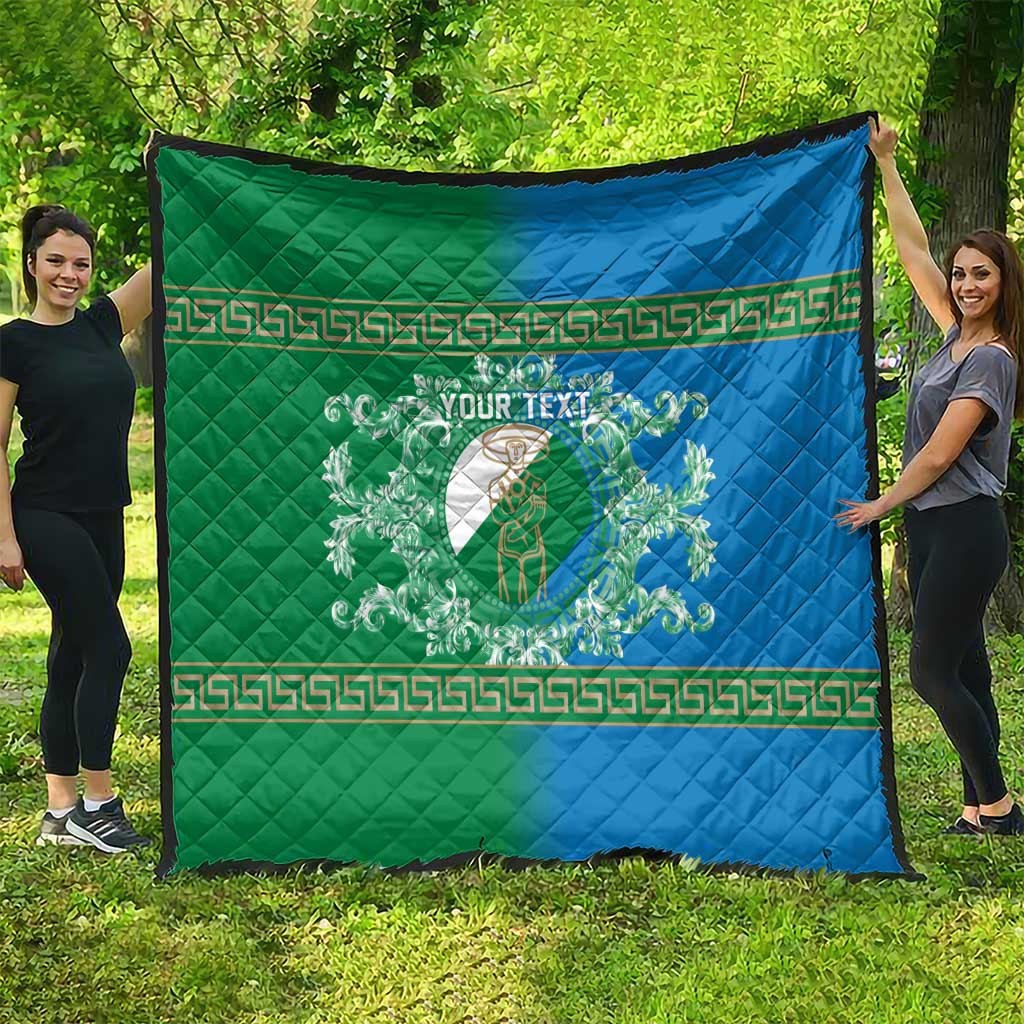Personalized Italy Abruzzo Quilt Baroque Motif