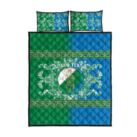 Personalized Italy Abruzzo Quilt Bed Set Baroque Motif