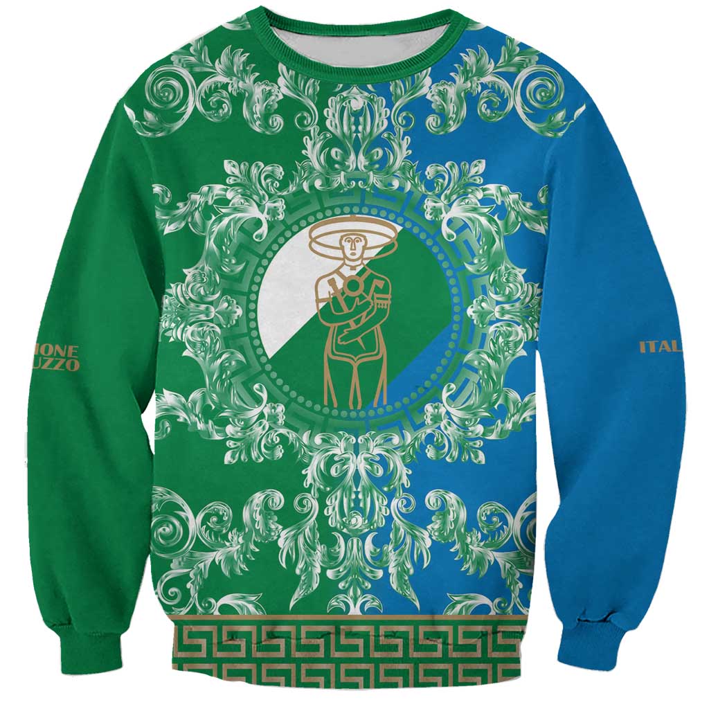 Personalized Italy Abruzzo Sweatshirt Baroque Motif