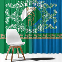 Personalized Italy Abruzzo Window Curtain Baroque Motif