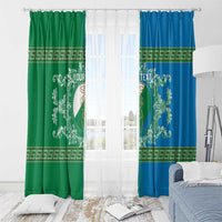 Personalized Italy Abruzzo Window Curtain Baroque Motif