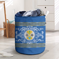 Personalized Italy Calabria Laundry Basket Baroque Motif