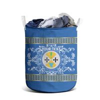 Personalized Italy Calabria Laundry Basket Baroque Motif