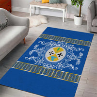 Personalized Italy Calabria Area Rug Baroque Motif