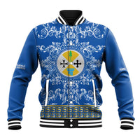 Personalized Italy Calabria Baseball Jacket Baroque Motif
