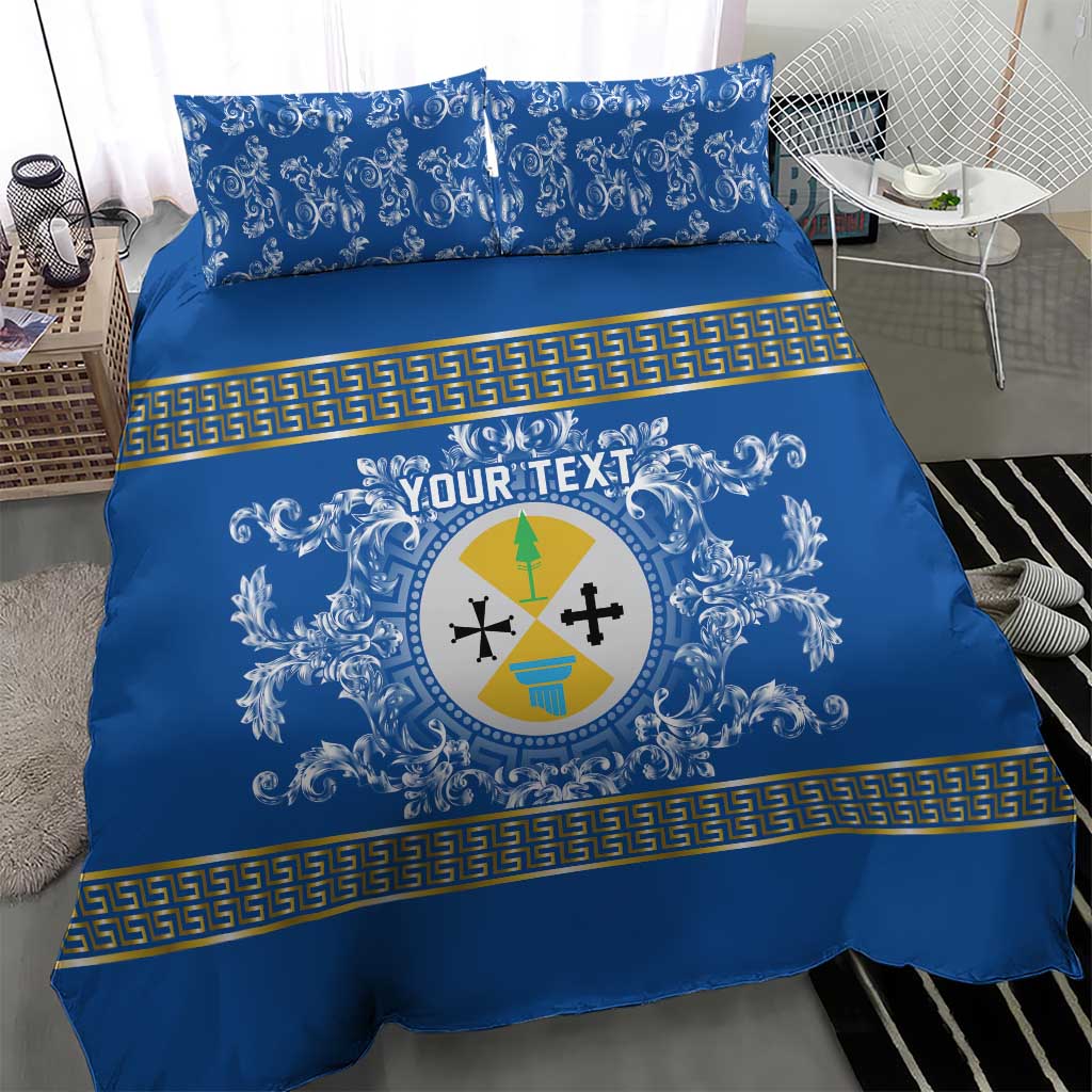 Personalized Italy Calabria Bedding Set Baroque Motif
