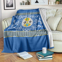 Personalized Italy Calabria Blanket Baroque Motif
