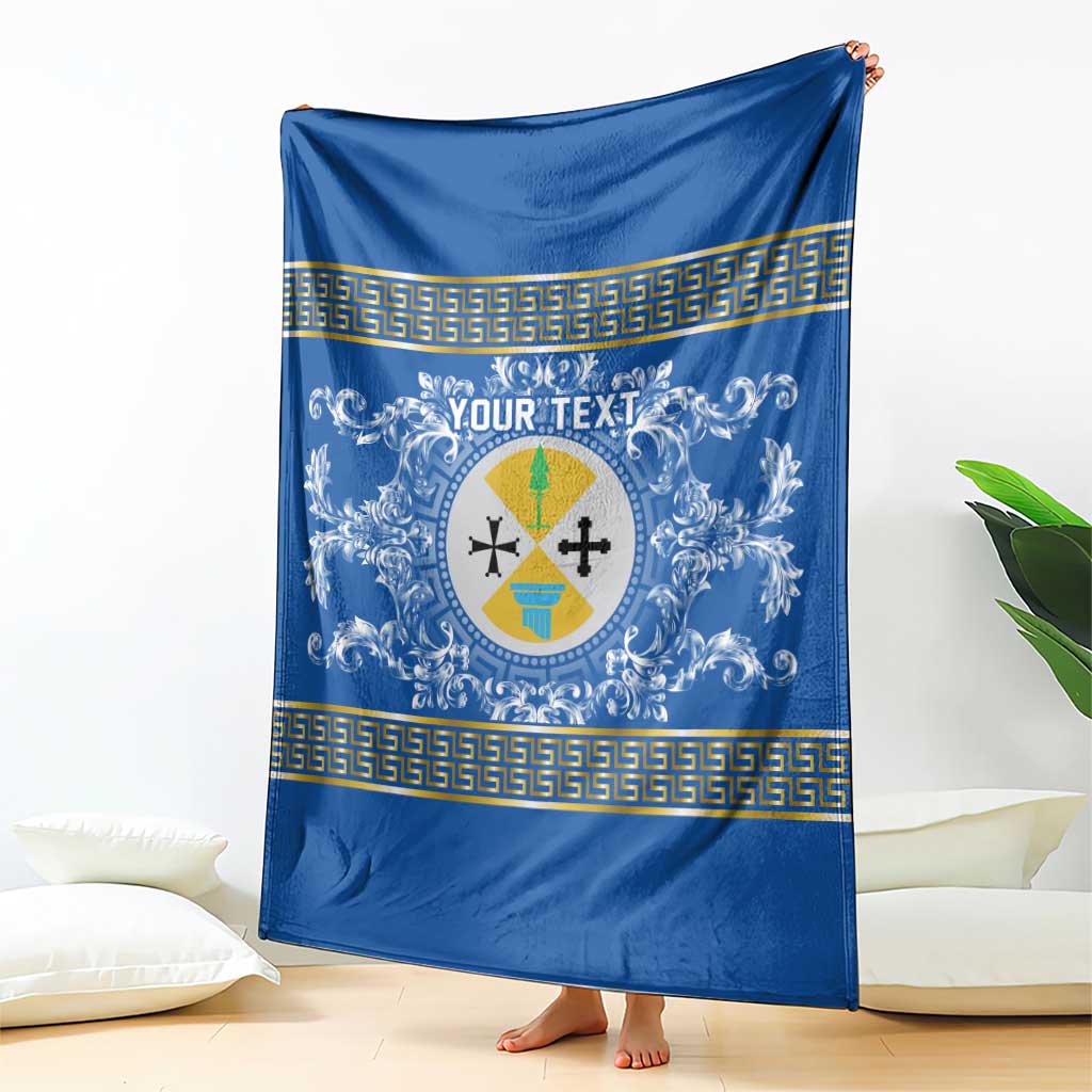 Personalized Italy Calabria Blanket Baroque Motif
