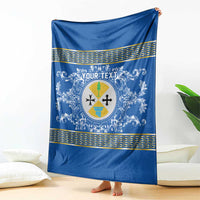 Personalized Italy Calabria Blanket Baroque Motif