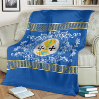 Personalized Italy Calabria Blanket Baroque Motif