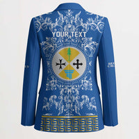 Personalized Italy Calabria Blazer Baroque Motif