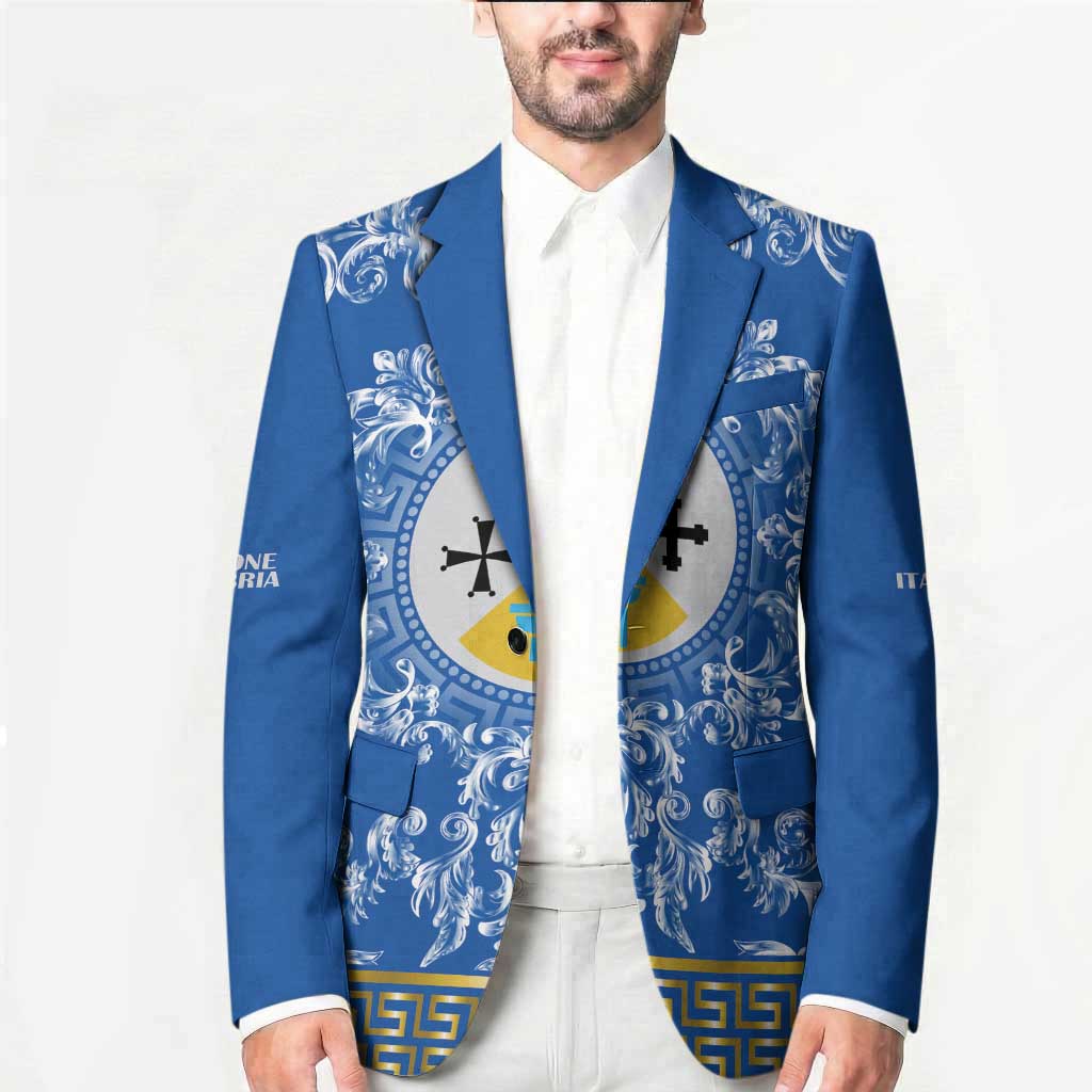 Personalized Italy Calabria Blazer Baroque Motif