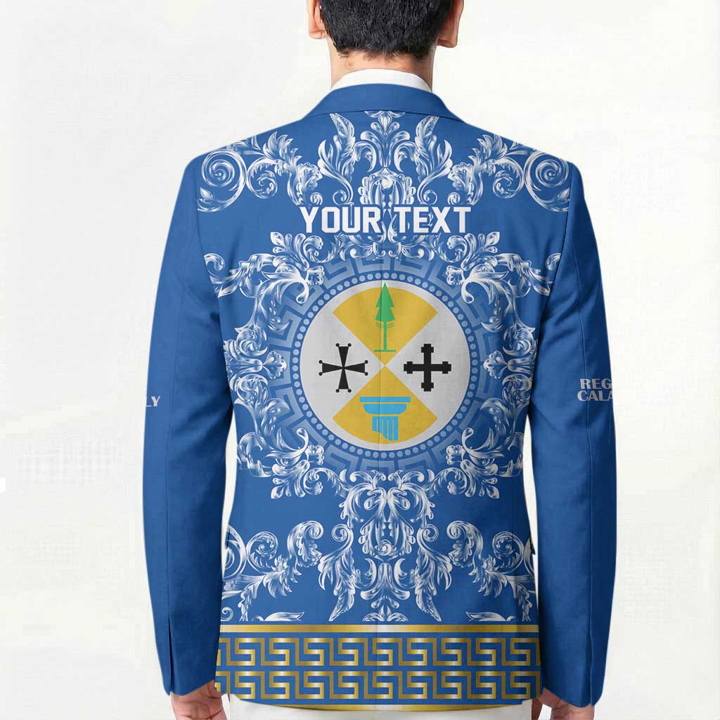 Personalized Italy Calabria Blazer Baroque Motif