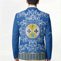 Personalized Italy Calabria Blazer Baroque Motif