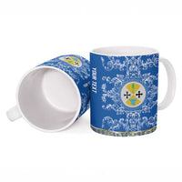 Personalized Italy Calabria Ceramic Mug Baroque Motif