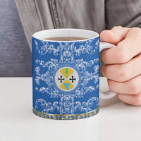 Personalized Italy Calabria Ceramic Mug Baroque Motif