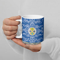 Personalized Italy Calabria Ceramic Mug Baroque Motif