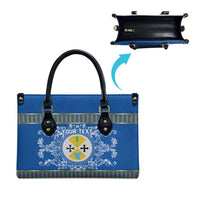 Personalized Italy Calabria Leather Bag Baroque Motif
