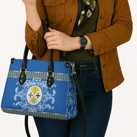 Personalized Italy Calabria Leather Bag Baroque Motif