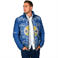 Personalized Italy Calabria Padded Jacket Baroque Motif