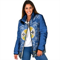 Personalized Italy Calabria Padded Jacket Baroque Motif