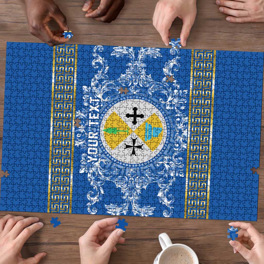 Personalized Italy Calabria Puzzle Baroque Motif