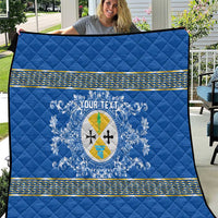 Personalized Italy Calabria Quilt Baroque Motif