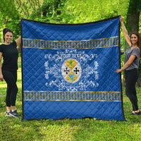 Personalized Italy Calabria Quilt Baroque Motif