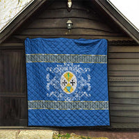 Personalized Italy Calabria Quilt Baroque Motif