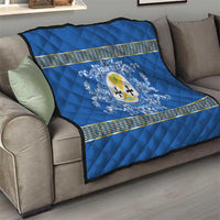 Personalized Italy Calabria Quilt Baroque Motif