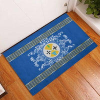 Personalized Italy Calabria Rubber Doormat Baroque Motif