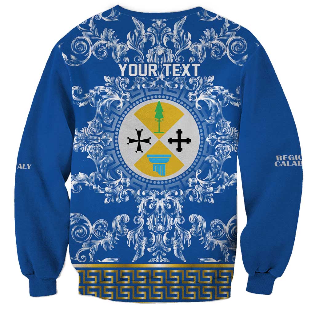 Personalized Italy Calabria Sweatshirt Baroque Motif