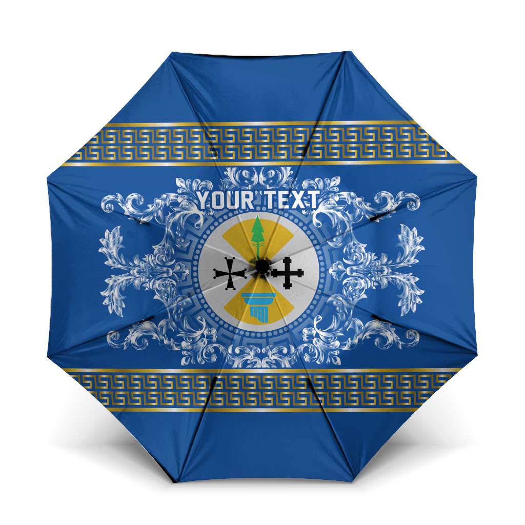 Personalized Italy Calabria Umbrella Baroque Motif