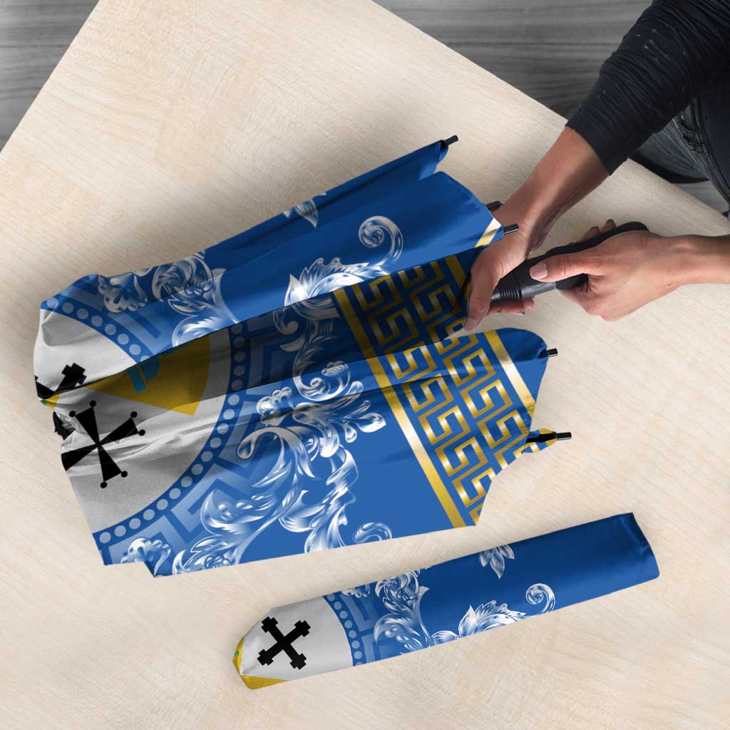 Personalized Italy Calabria Umbrella Baroque Motif