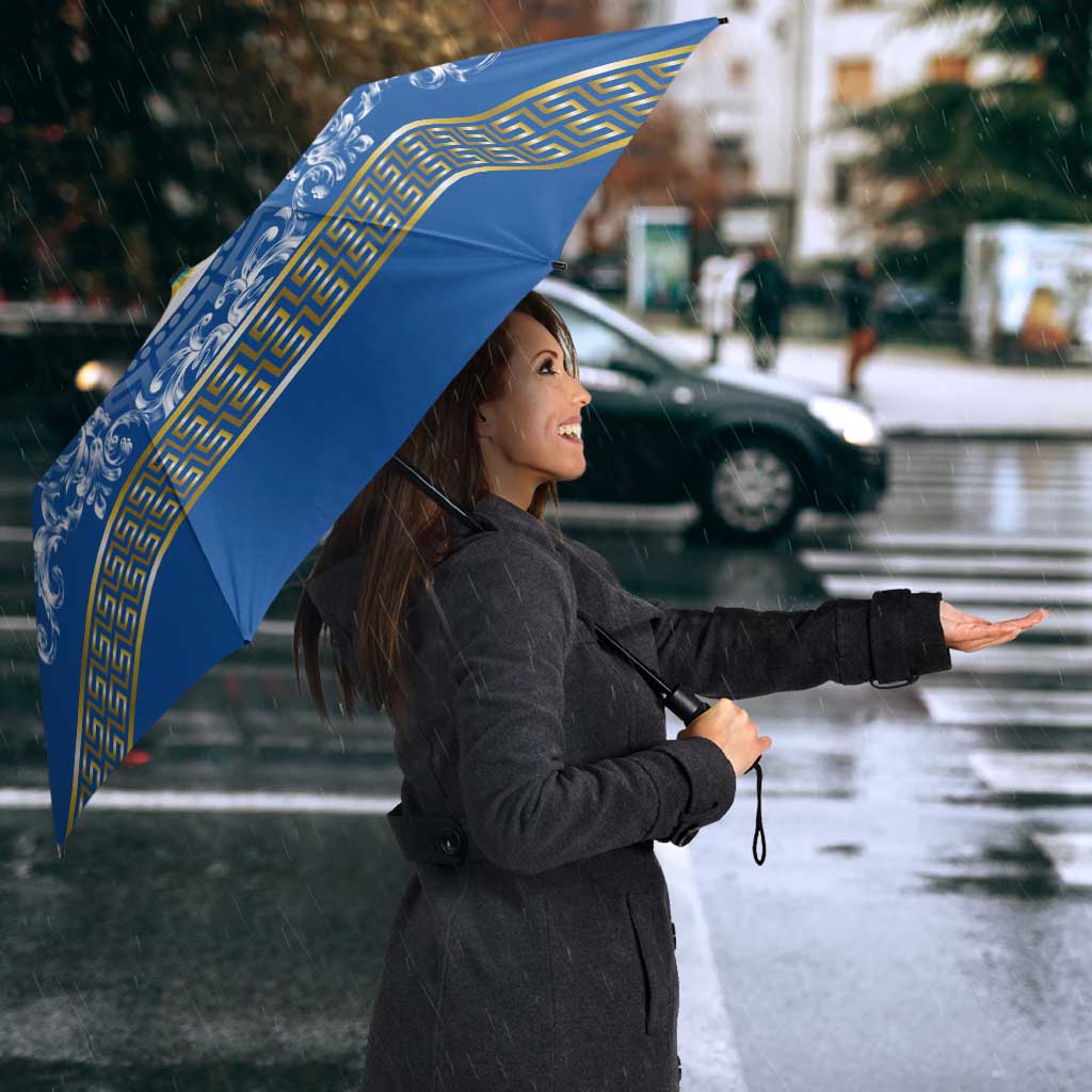 Personalized Italy Calabria Umbrella Baroque Motif