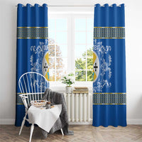 Personalized Italy Calabria Window Curtain Baroque Motif
