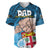 Fathers Day Polynesian Islands Fiji Baseball Jersey Dad Au Lomani Iko - Polynesian Flowers Tribal LT9 - Wonder Print Shop