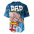 Fathers Day Polynesian Islands Fiji Baseball Jersey Dad Au Lomani Iko - Polynesian Flowers Tribal LT9 - Wonder Print Shop