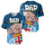 Dads Day Fiji Baseball Jersey Dad Au Lomani Iko - Polynesian Flowers Tribal LT9 - Wonder Print Shop