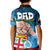 Fathers Day Polynesian Islands Fiji Kid Polo Shirt Dad Au Lomani Iko - Polynesian Flowers Tribal - Wonder Print Shop