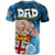 Dads Day Fiji T Shirt Dad Au Lomani Iko - Polynesian Flowers Tribal - Wonder Print Shop