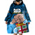 Dads Day Fiji Wearable Blanket Hoodie Dad Au Lomani Iko - Polynesian Flowers Tribal - Wonder Print Shop