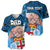 Personalised Dads Day Fiji Baseball Jersey Dad Au Lomani Iko - Polynesian Flowers Tribal LT9 - Wonder Print Shop