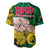 Dads Day Vanuatu Baseball Jersey Dad Mi lavem yu - Polynesian Flowers Tribal LT9 - Wonder Print Shop