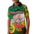 Dads Day Vanuatu Kid Polo Shirt Dad Mi lavem yu - Polynesian Flowers Tribal - Wonder Print Shop