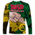 Dads Day Vanuatu Long Sleeve Shirt Dad Mi lavem yu - Polynesian Flowers Tribal - Wonder Print Shop