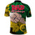 Dads Day Vanuatu Polo Shirt Dad Mi lavem yu - Polynesian Flowers Tribal - Wonder Print Shop