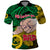 Personalised Dads Day Vanuatu Polo Shirt Dad Mi lavem yu - Polynesian Flowers Tribal - Wonder Print Shop