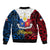 125th Independence Anniversary Philippines Bomber Jacket Polynesian Pilipinas Flag Style - Black LT9 - Wonder Print Shop